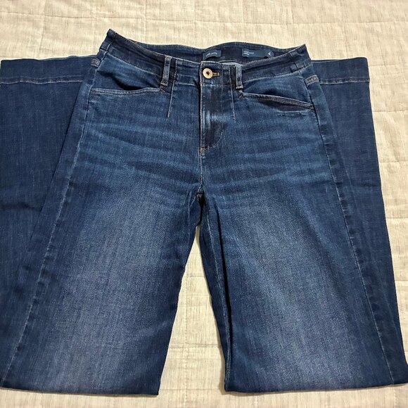 J. Jill High-Rise Angled-Pocket Wide-Leg Jeans Vintage Wash Tall 4 - Picture 6 of 8